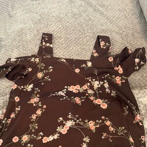 Soho Floral Chocolate Blouse